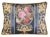 Custom-tailored pillow in Brunschwig & Fils cotton fabric with a beautiful, colorful rose floral theme. Gold-colored...