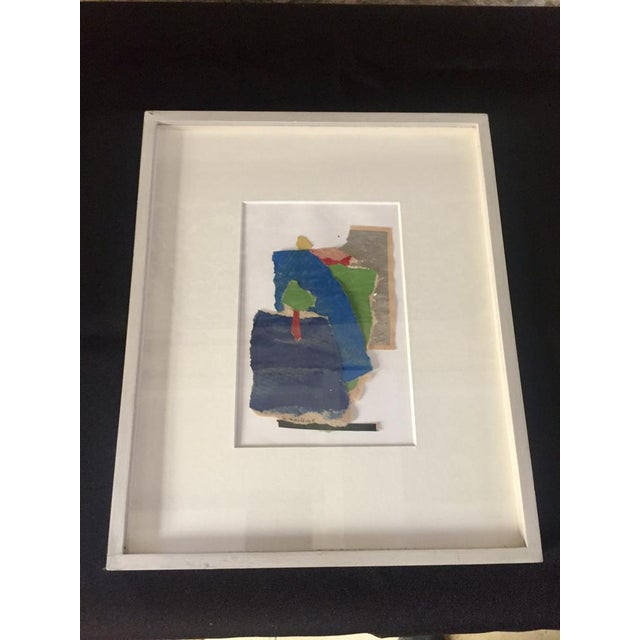 Max Epstein, rare, abstraction, collage 1970, unique and Original Work, signed. This piece has an attribution mark, I am...