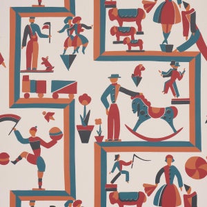 SAMPLE - Schumacher Vally Circus Wallpaper In Multi