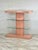 1980s Post Mod 4 Tier Pink Bar For Sale - Image 4 of 8