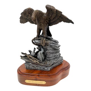 “The Greatest Eagle” Bronze Sculpture by Lenny Bay For Sale