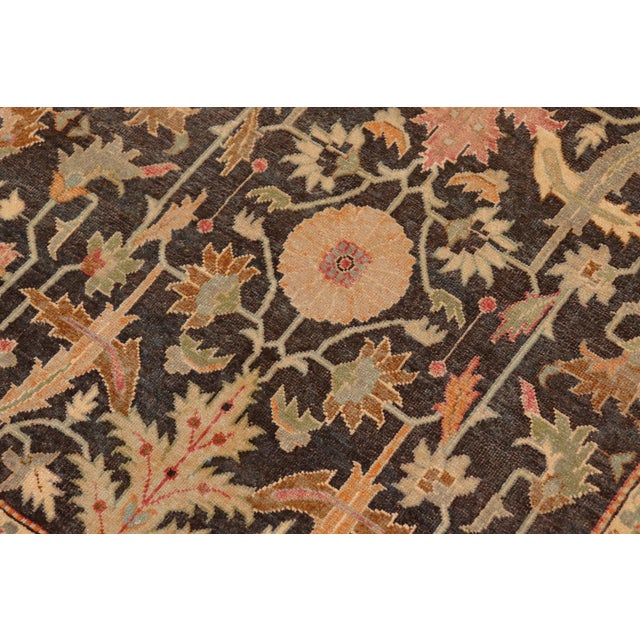 1990s Lavastone Green/Gray Wool Rug - 9'10'' X 13'9'' For Sale - Image 5 of 10