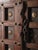 Rustic Decorative Carved Wooden Door on Iron Stand For Sale - Image 3 of 6