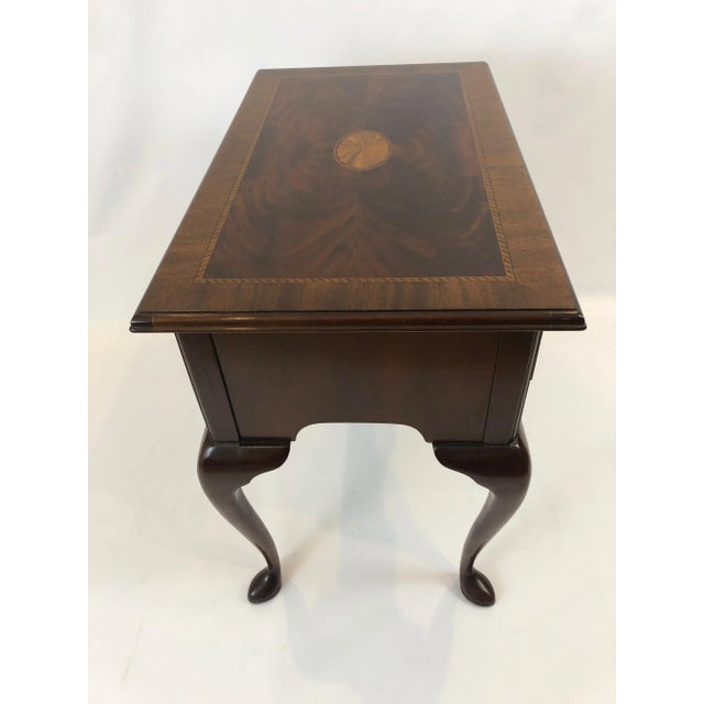 Wood 1990s Councill Furniture Flame Mahogany Lowboy For Sale - Image 7 of 11