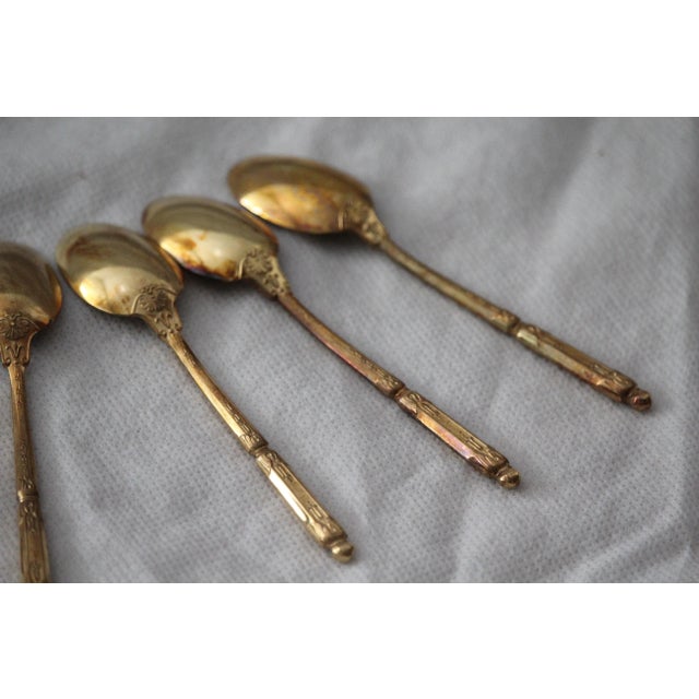 Gold-Plated Coffee Spoons, France, Set of 11 For Sale - Image 10 of 18