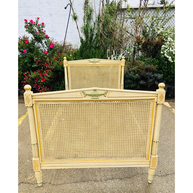 Antique French Cane Bed Chairish
