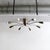 Elegant Aura-30 flushmount ceiling light in aged brass finish designed by Gallery L7, handcrafted and finished in Los...