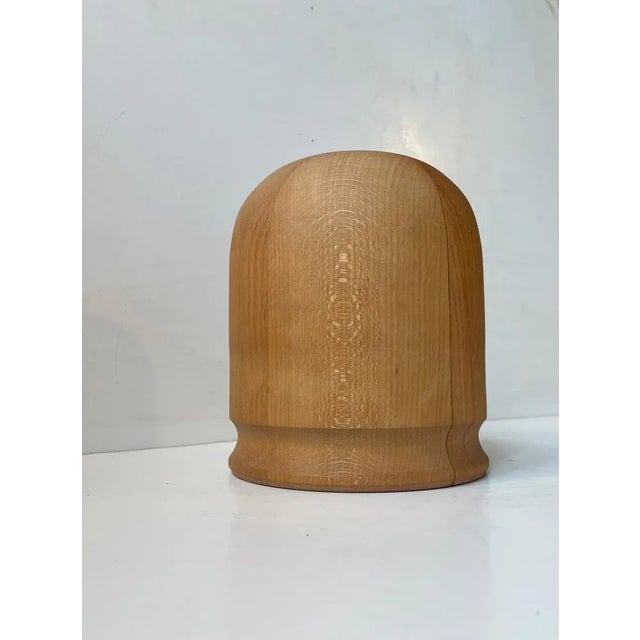 Vintage Scandinavian Adjustable Hat Head in Pine, 1970s For Sale - Image 6 of 6
