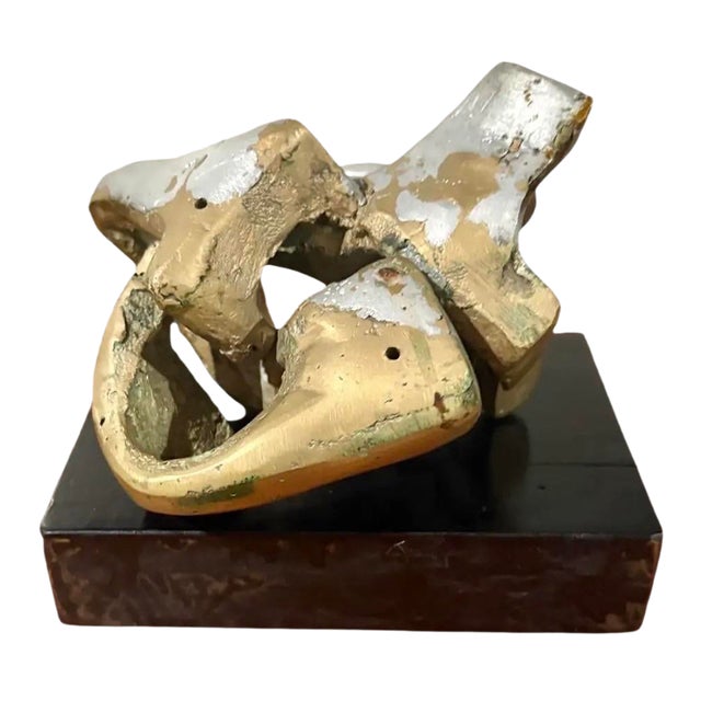 1980s Abstract Sculpture in the Manner of Artist Alicia Penalba, Expressionist, 6” X 7.25” For Sale