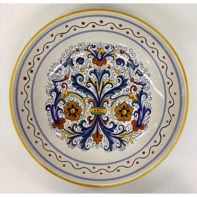 Vintage Italian Ceramica Nova Deruta Large Bowl Chairish