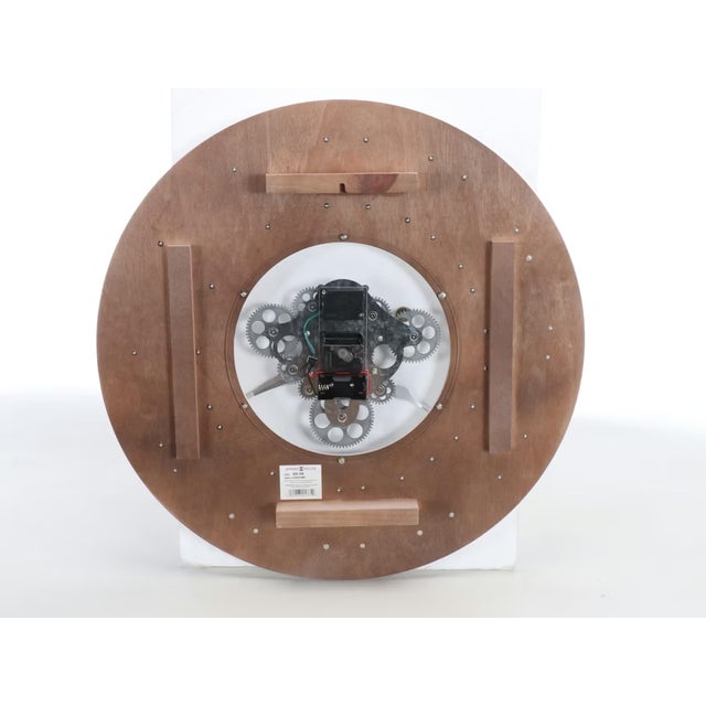 Contemporary Howard Miller Farmhouse Clock With Moving Gears - Tested & Working For Sale - Image 3 of 8