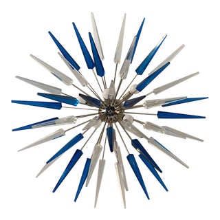 French Sputnik Exploding Fireworks Flush Pendant Light For Sale