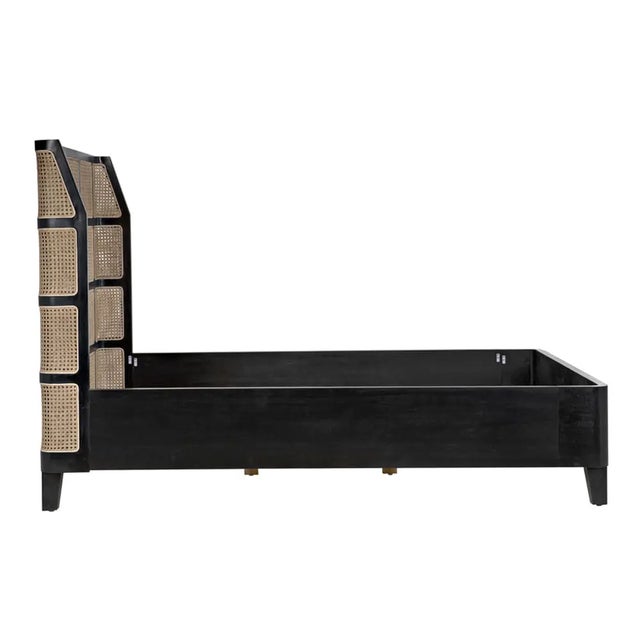 Noir NOIR Porto Bed A with Headboard And Frame, Queen For Sale - Image 4 of 6