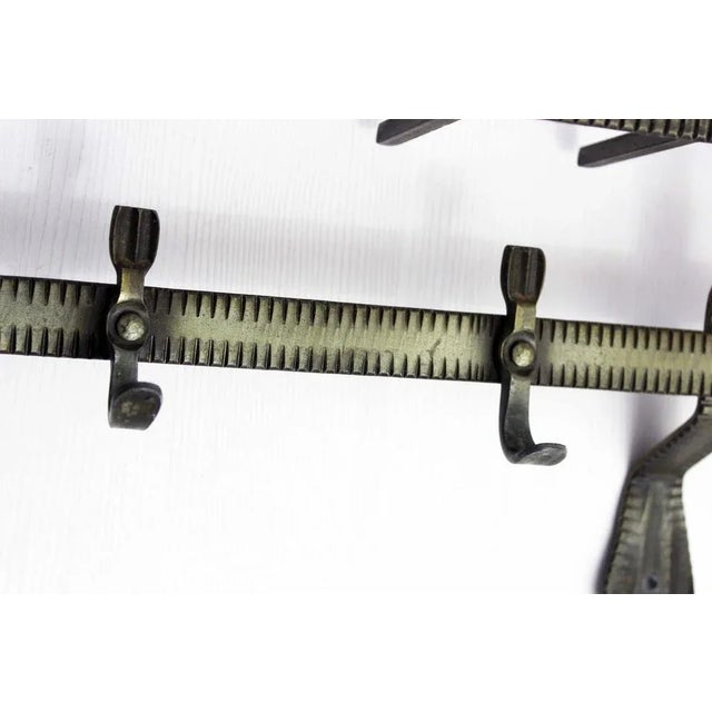 Art Deco Style Metal Coat Rack, 1960s For Sale - Image 12 of 13