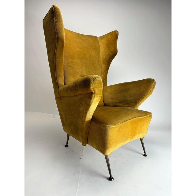 Mid-Century Modern Wingback Chairs by Gio Ponti, 1950s, Set of 2 For Sale - Image 6 of 11