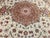 Vintage Tabriz Rug, Hand-Knotted Wool & Silk, Floral Pattern, Ivory & Pink, 8x12 For Sale - Image 18 of 18