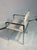Transparent 1970s Italian Modern Chrome Desk and Chair For Sale - Image 8 of 9