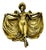 Art Nouveau Vide-Poche with Female Figure in Bronze-Toned Metal, 1890s For Sale