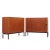 Mid Century Danish Teak Tambour Door Credenza - Pair Each credenza measures: 43.25 wide x 15.75 deep x 37.25 inches high...