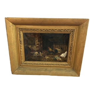 Antique English Oil Painting For Sale