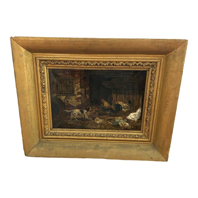 Antique English Oil Painting For Sale