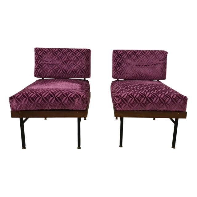 Set of Vintage Lounge Chairs, 1960s For Sale