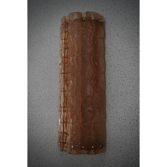 Murano Art Glass Semi Circle Orange Wall Light, 2000 For Sale - Image 10 of 10
