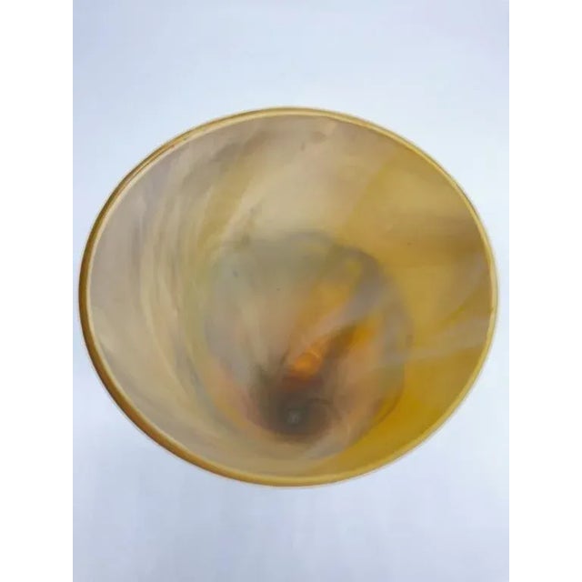 1960s Art Deco Art Glass Bronze Mounted Epergne Vase For Sale - Image 6 of 8