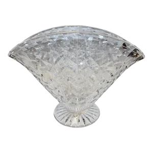 1961 Webb and Corbett Crystal Fan Vase