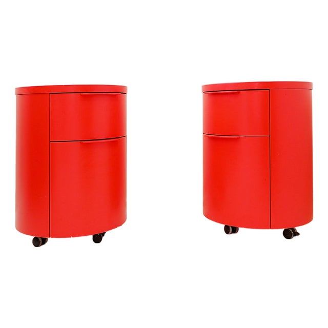 Cylindrical Drawer Units by Thomas Althaus for Schönbuch, Set of 2 For Sale