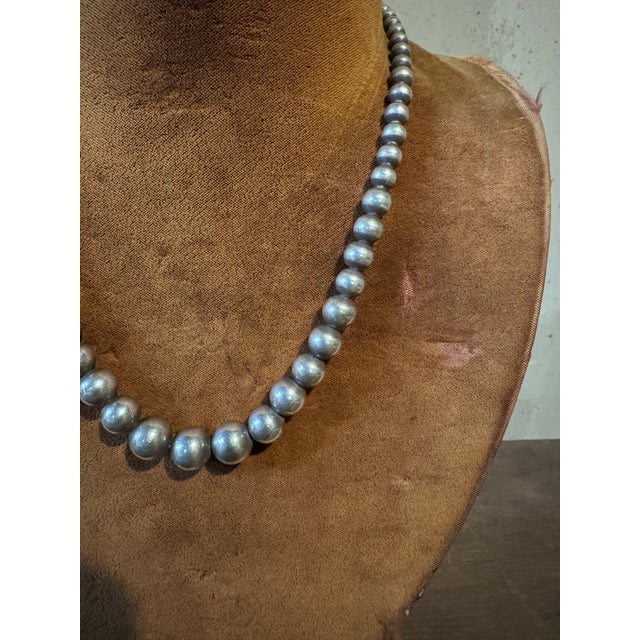 Tiffany and Co. Vintage Tiffany Staring Silver Beaded Necklace For Sale - Image 4 of 7