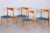 Wood Mid-Century Beech Dining Chairs attributed to Dyha Brno, 1950s, Set of 4 For Sale - Image 7 of 12