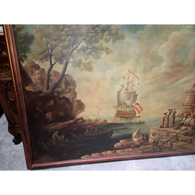 Landscape Composition, 1920s, Oil Painting on Canvas For Sale - Image 7 of 8