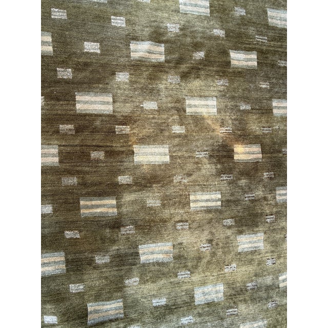 8ft 3in × 10ft 1in Barbara Barry for Tufenkian Floating Earth Area Rug For Sale In San Francisco - Image 6 of 12