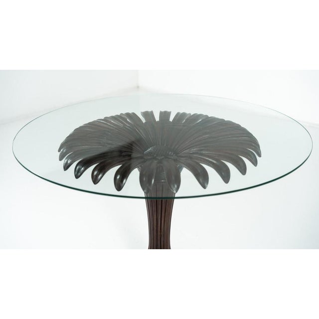 1960s Sunflower Dining Table in Wood and Glass, Italy, 1960s For Sale - Image 5 of 12