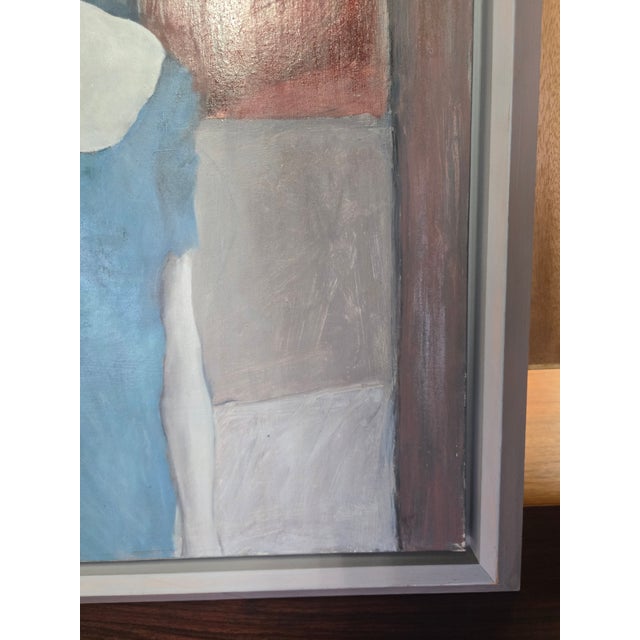 Textile VIntage 1988 Oil Painting- Signed For Sale - Image 7 of 9