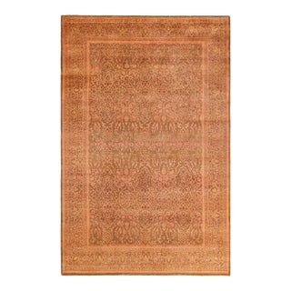 Mogul, One-of-a-Kind Hand-Knotted Area Rug - Yellow, 6' 2" x 9' 5" For Sale