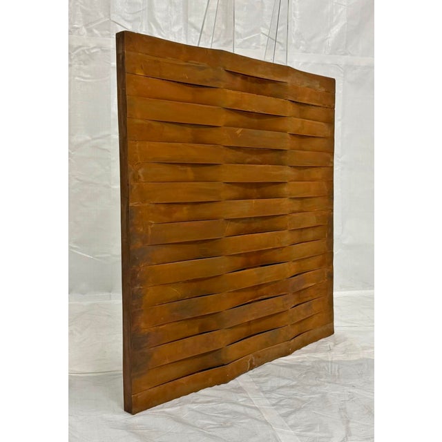 Brutalist John Baughman Weave Series Wall Sculpture Brutalist Wood Art Panel 2010 For Sale - Image 3 of 18
