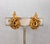 1960s Vintage 1960s Signed Boucher Modernist Goldtone Loop Clip Earrings-2 Pieces For Sale - Image 5 of 8