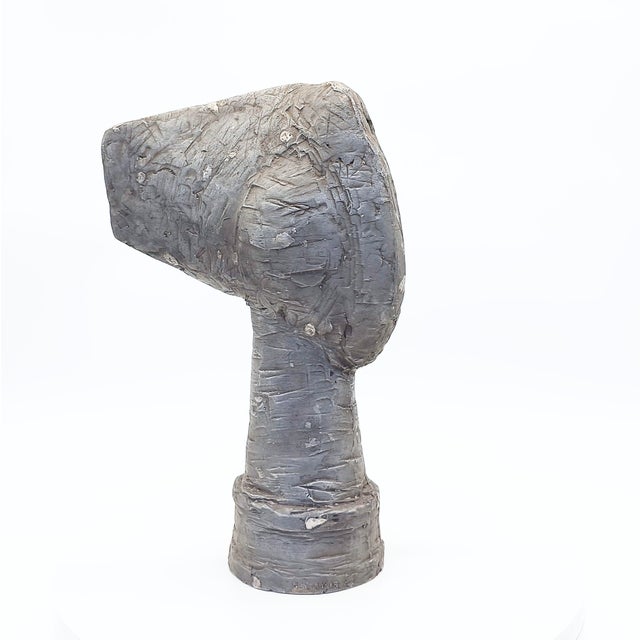 Abstract Brutalist Bust - James Wenkle, C. 1960 For Sale - Image 3 of 7