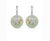 Silver Natural Ruby, Lapis, & Diamond Earring in 14k Gold For Sale - Image 8 of 8