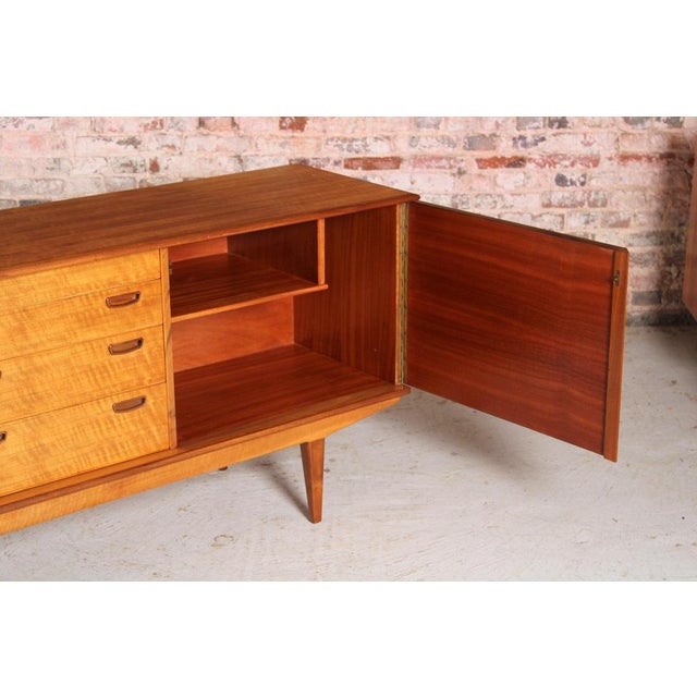 Brown Mid-Century Modern Walnut Sideboard by Alfred Cox, 1960s For Sale - Image 8 of 14