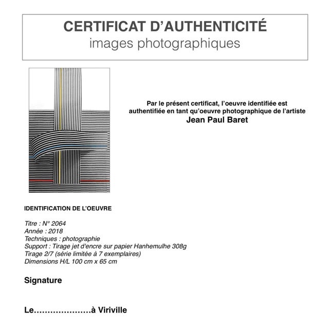 2064 2018 Photography Inkjet print on paper Edition 2/7 (limited edition of 7) 100 x 65 cm Signed, with certificate. Jean-...