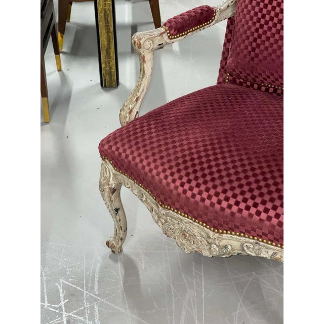 Wood Louis XV Style 19th Century Bergere For Sale - Image 7 of 14