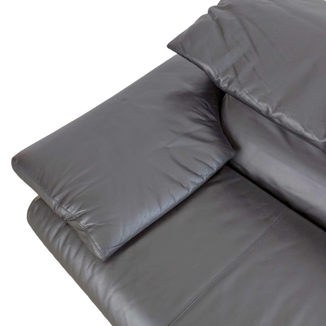 Vintage Alanda Sofa in Leather from B&B Italia For Sale - Image 9 of 11