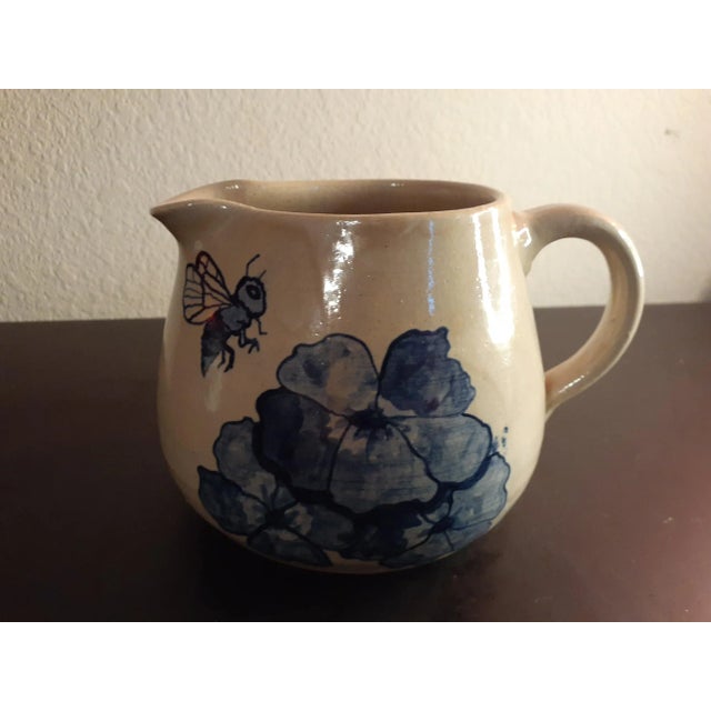 Contemporary 1978 Signed Marshall Pottery Stoneware Pitcher For Sale - Image 3 of 7