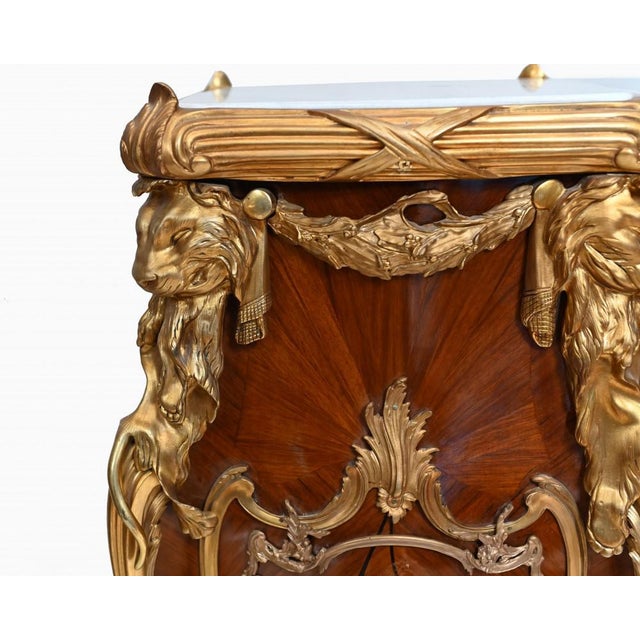 French Pedestal Stands Tables Vernis Martin Plaques, Set of 2 For Sale - Image 9 of 11