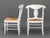 Wood American Paint-Decorated Rush Seat Chairs, Pair For Sale - Image 7 of 7