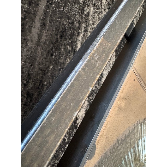 Vintage/Brutalist Metal and Ceramic Tile Coffee Table For Sale - Image 17 of 17