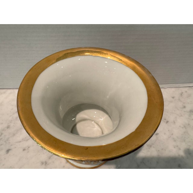 Le Tallec Paris Hand Painted Porcelain Cachepot For Sale - Image 4 of 9
